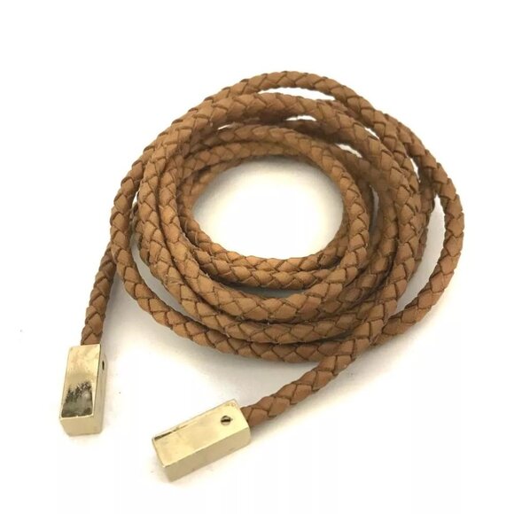Louis Vuitton Ceinture VVN Tresse Brown Leather 220cm Belt/2BB3670 - Picture 1 of 8
